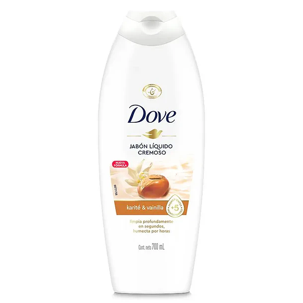 JABON LIQUIDO DOVE CREMOSO KARITE & VAINILLA 700 ML