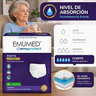 PAÑALES PARA ADULTO EMUMED PANTS TALLA G 18 UNID INCONTINENCIA FUERTE  3
