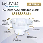 PAÑAL ADULTO DESECHABLE EMUMED PREMIUM TALLA G 20 UNI 2
