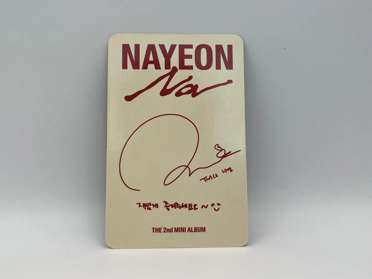 Photocard TWICE NAYEON – NA (Oficial) 2