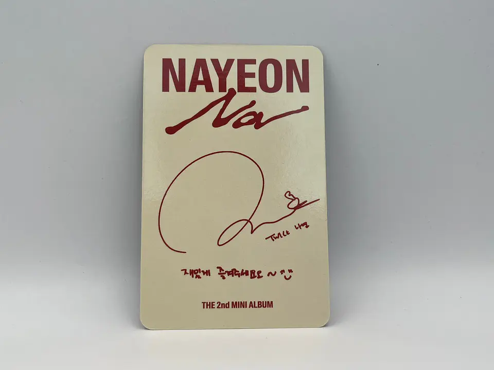 Photocard TWICE NAYEON – NA (Oficial) 2