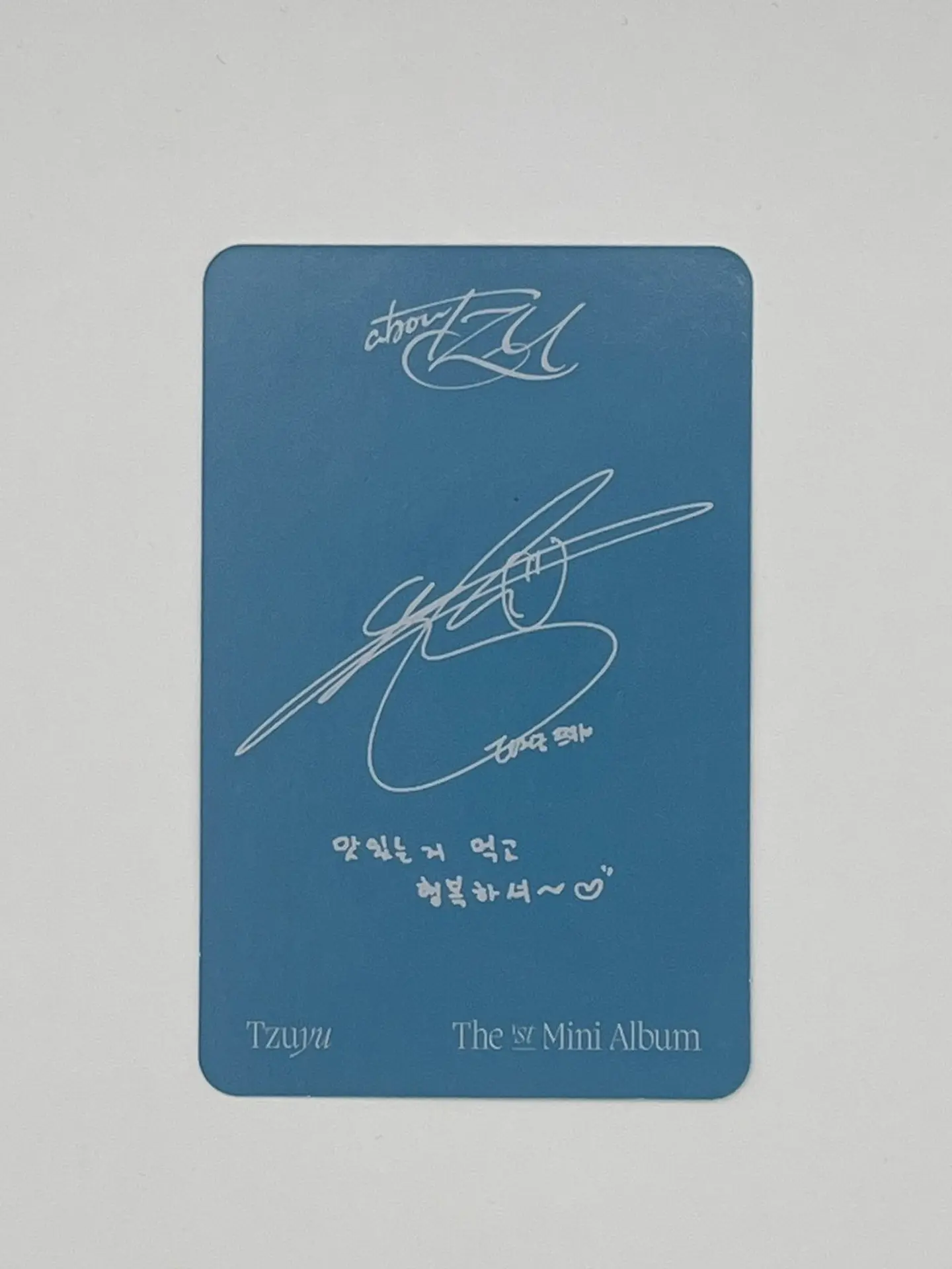 Photocard TWICE TZUYU – About Tzu - (Oficial) 2