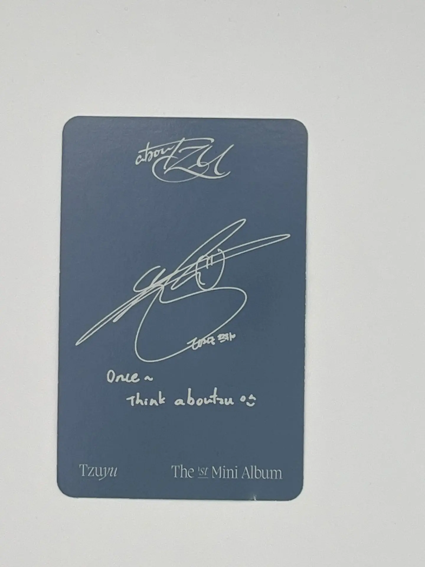 Photocard TWICE TZUYU – About Tzu - (Oficial) 2