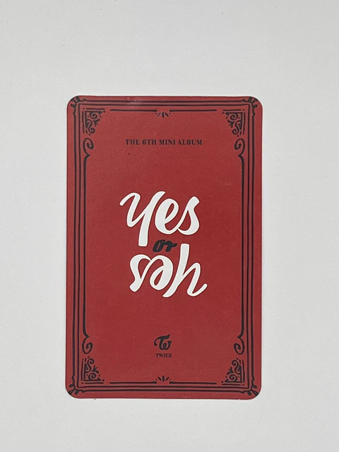 Photocard TWICE TZUYU – Yes or yes (Oficial)