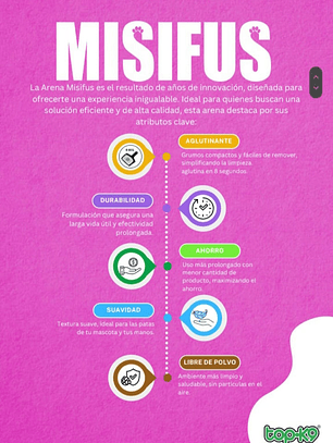 Arena Misifus lavanda 20kg