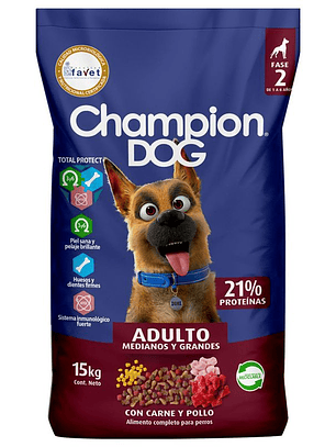 Champion dog adulto carne 18 kg
