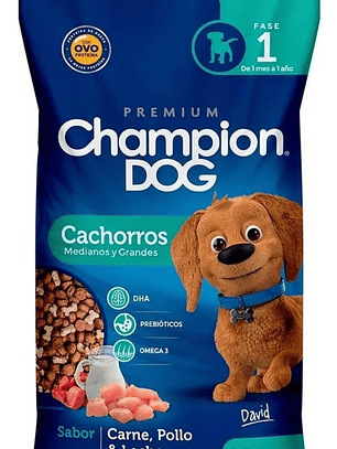 Champion dog cachorro 18 kg