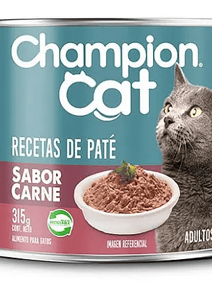 Lata paté champion cat carne 315gr