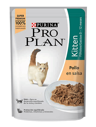 Pouch pro plan kitten pollo 85gr