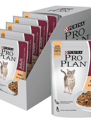 Pack 15un pouch pro plan gato adulto pollo 85gr