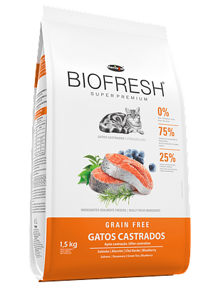 Bio fresh gato castrado salmón 1,5 kg