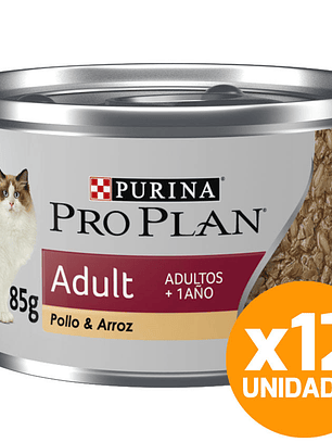 Pack 12un lata pro plan gato 85gr