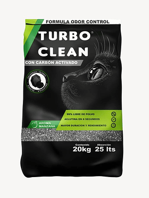 Arena turbo clean manzana 20 kg