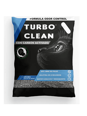 Turbo clean aroma talco bebé 10 kg
