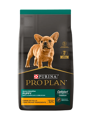 Pro plan puppy razas pequeñas 3 kg.