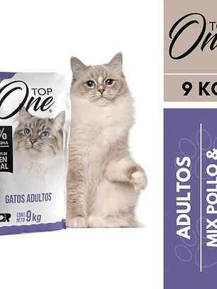 Top one gato adulto 9 kg.