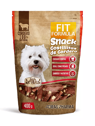 Snack costillitas de cordero fit formula 400 gr