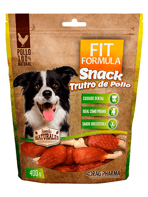 Snack trutro de pollo fit formula 400gr.