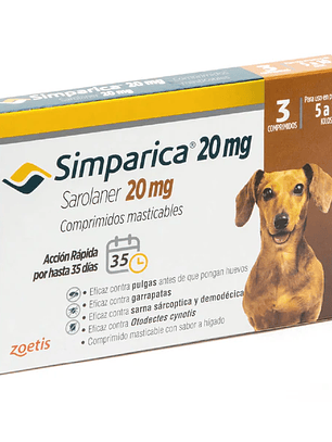 Simparica 5 - 10 kg / 3 comprimidos