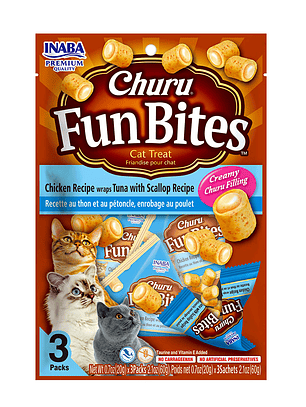 Churu fun bites cat wraps atun ostión