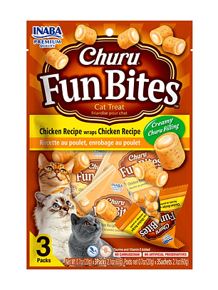 Churu fun bites cat wraps pollo