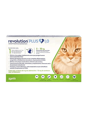Revolution plus gatos 1ml / 5-10 kg