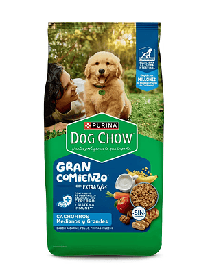 Dog chow cachorro mediano grande 8kg