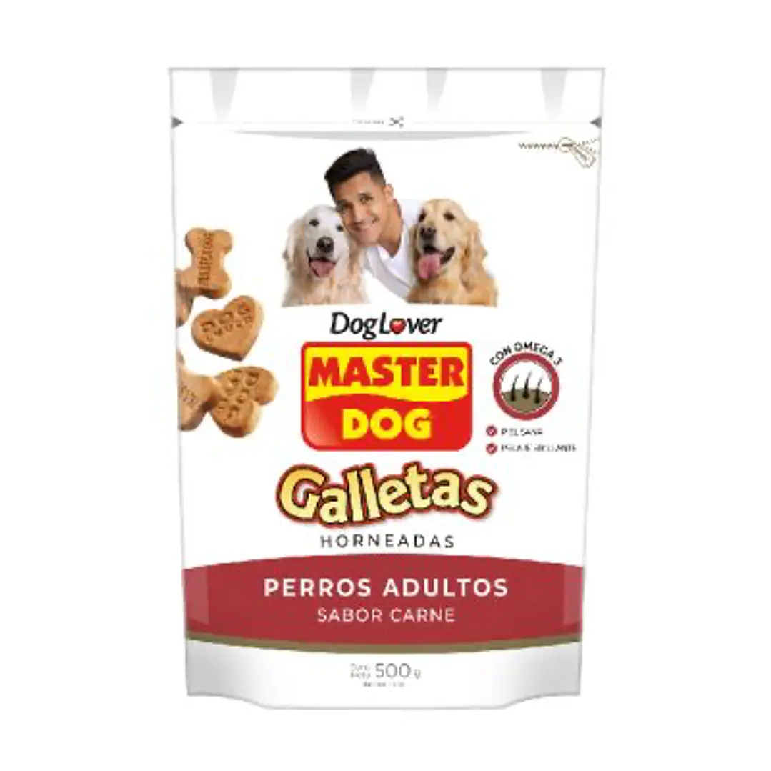 Galletas masterdog adulto carne 500gr 1