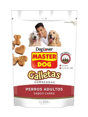Galletas masterdog adulto carne 500gr