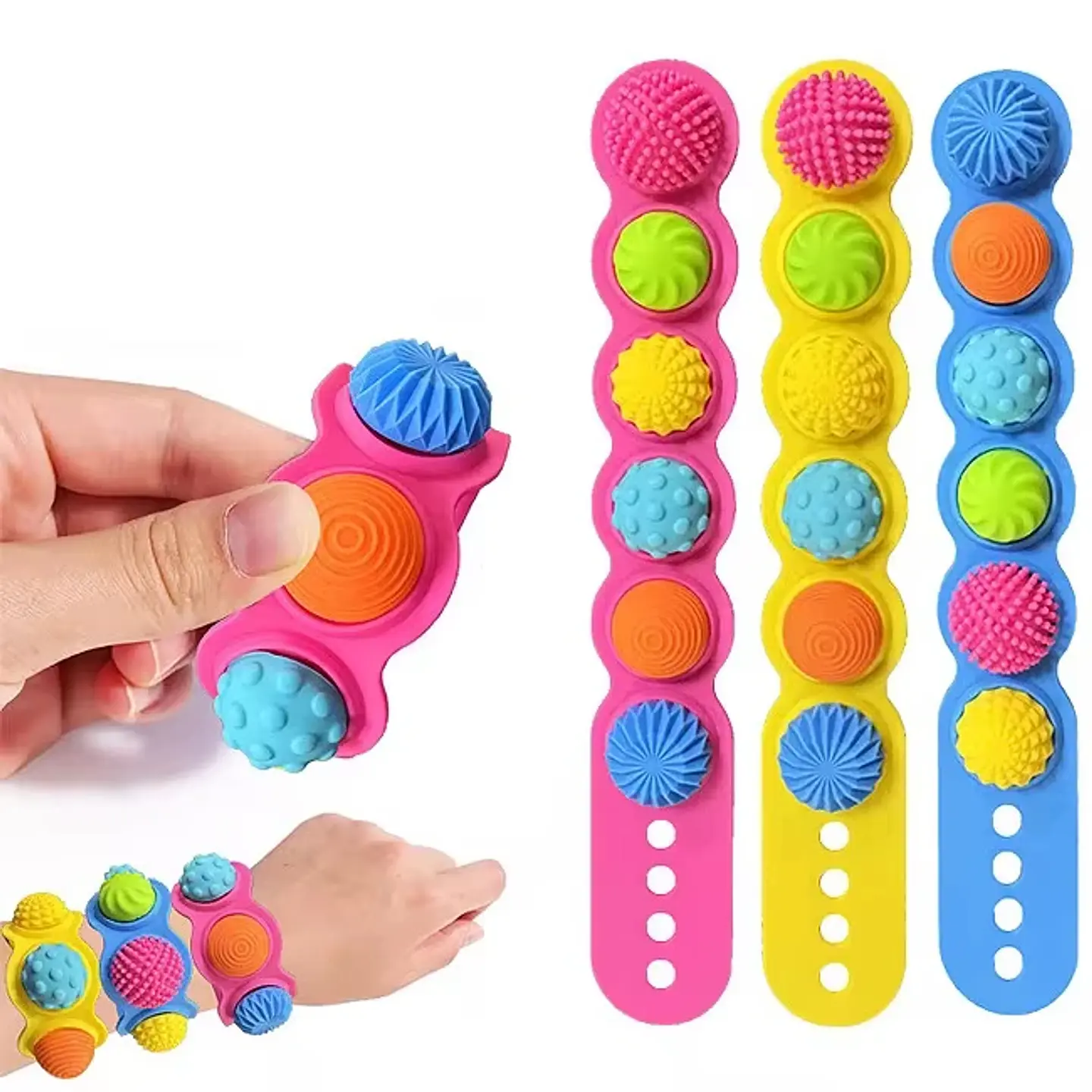 PULSERA SENSORIAL PARA ARMAR DE COLORES 1