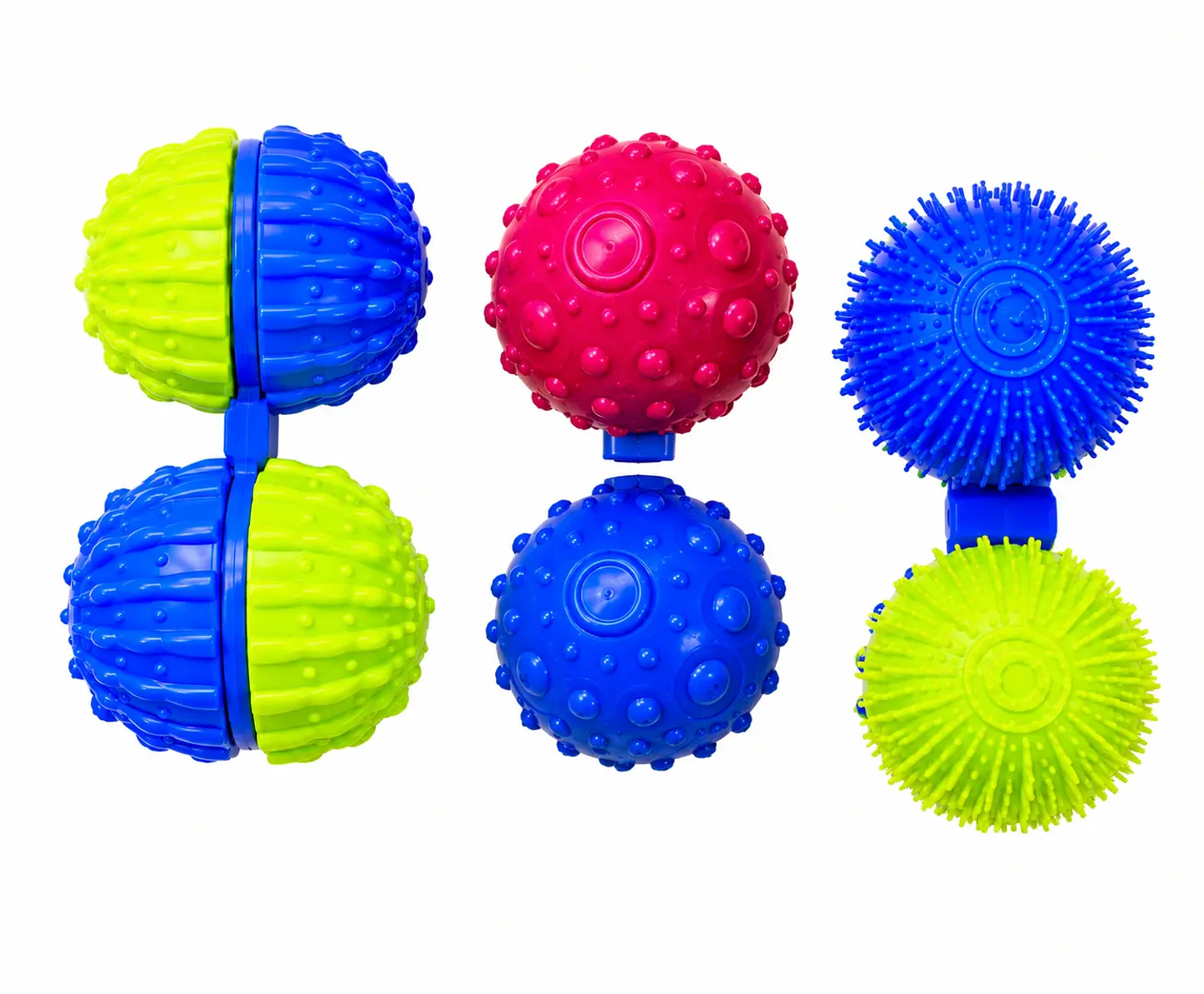 PELOTAS SENSORIALES DOBLES TEXTURIZADAS 1