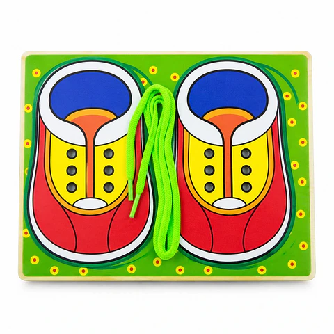 TABLERO PARA APRENDER A AMARRAR CORDONES