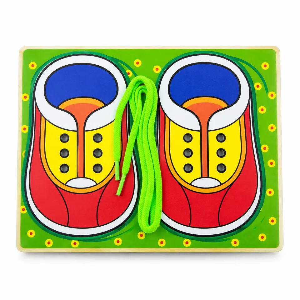 TABLERO PARA APRENDER A AMARRAR CORDONES 1