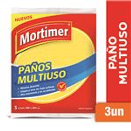 *PACK X 3* PAÑOS MULTIUSO MORTIMER AMARILLO/NARANJA