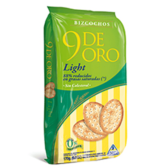 * LIGHT * BIZC. 9 DE ORO X 170 GRS.