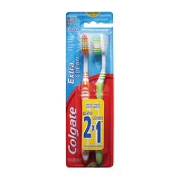 * MEDIO 2 X 1 * CEPILLO "COLGATE" EXTRA CLEAN 