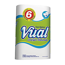* X 6 UNID * HIGIENICO "ECOLOGICO" VUAL