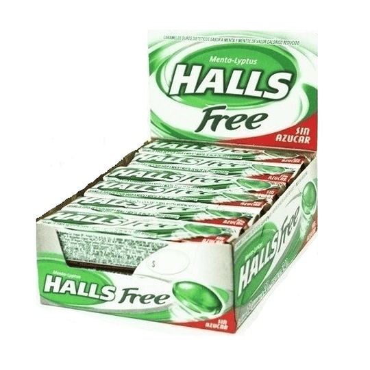 HALLS *FREE* MENTA X 12 UNID.