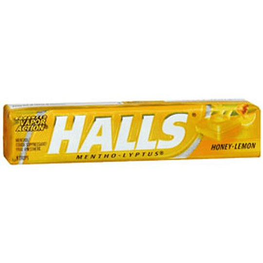 *HALLS* HONEY-LYPTUS X 12 UNID.