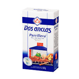 SAL "DOS ANCLAS" PARRILLERA X 500 *CAJA*