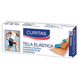 ** X 8 UNIDADES ** CURITAS "TELA ELASTICA" FLEX 