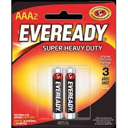 *** X 2 UNIDADES *** EVEREADY AAA