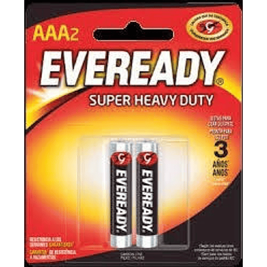 *** X 2 UNIDADES *** EVEREADY AAA