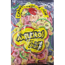 ANILLITOS TUTTI-FRUTI "CAPULLITOS" X 80G