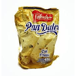 *C/FRUTAS* PAN DULCE "VALENCIANO" X 380 GRS 