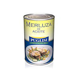 MERLUZA AL ACEITE "PUGLISI" X 380 GRS