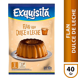FLAN "EXQUISITA" D.DE LECHE X 40 GRS.