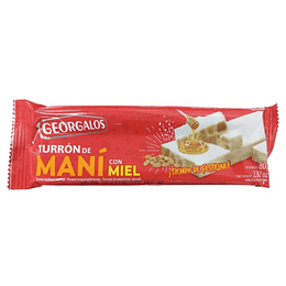 * X 120 GRS * TURRON "GEORGALOS" MANI C/MIEL 