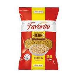 FIDEOS "FAVORITA" DEDALITOS X 500 GRS