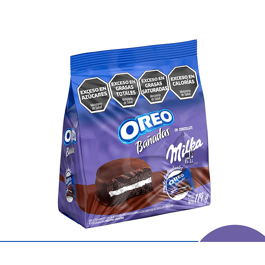 *BOLSA X 119 GRS* OREO BAÑADA NEGRAS 